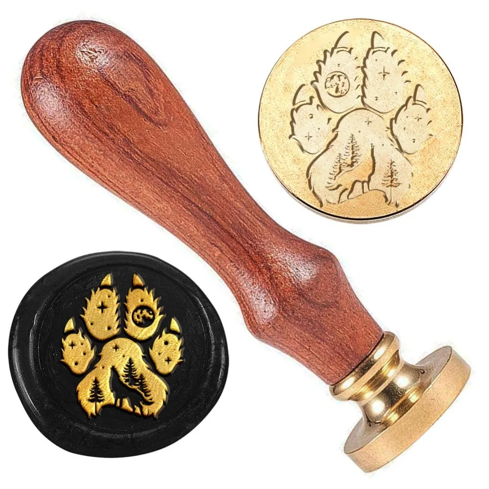 Wolf Paw Wax Stamp Wolf Wax Sealing Stamp 1