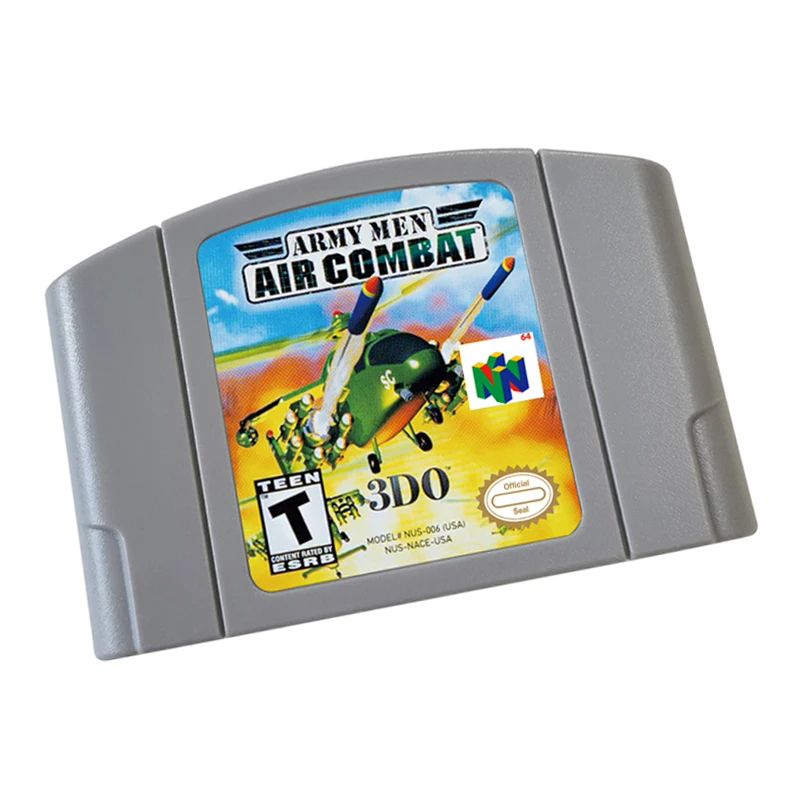 Army-Men-Air-Combat لبطاقة ألعاب N64 وحدة تحكم الإصدار الأمريكي، خرطوشة ألعاب الفيديو إصدار الولايات المتحدة الأمريكية 64 بت
