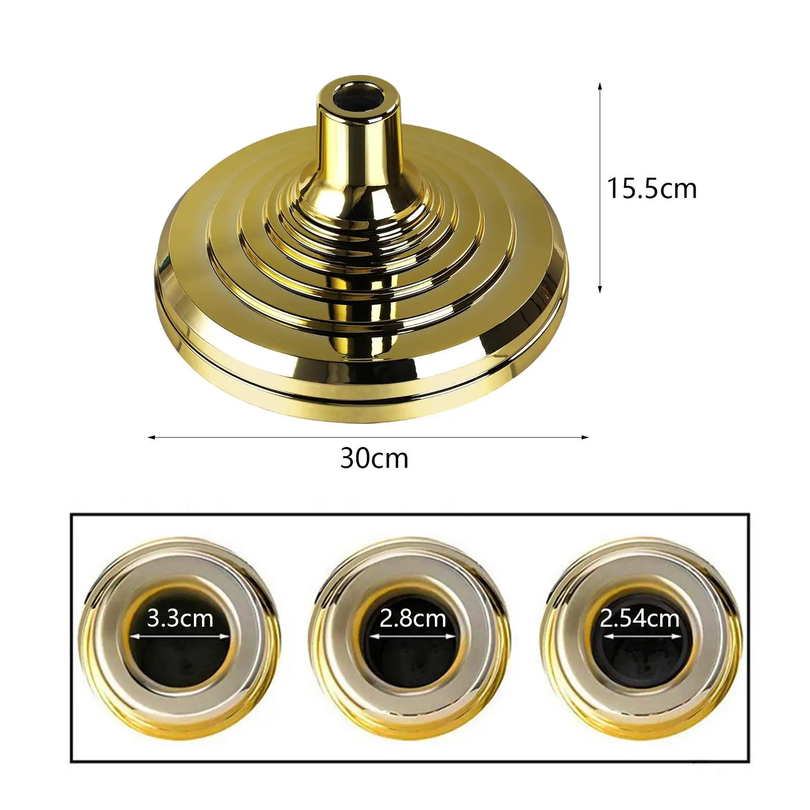 Floor Stand Base for Indoor Flagpole Gold Finish Flag Holder Flag Pole Stand for Party House Conference Room Outdoor Home