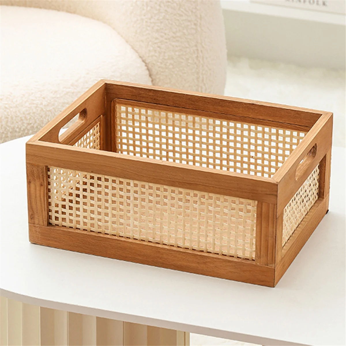 Decorative Basket Book Storage Woven Baskets for Storage Basket Organizing Nursery Bedroom Rattan Bathroom(S) HOT