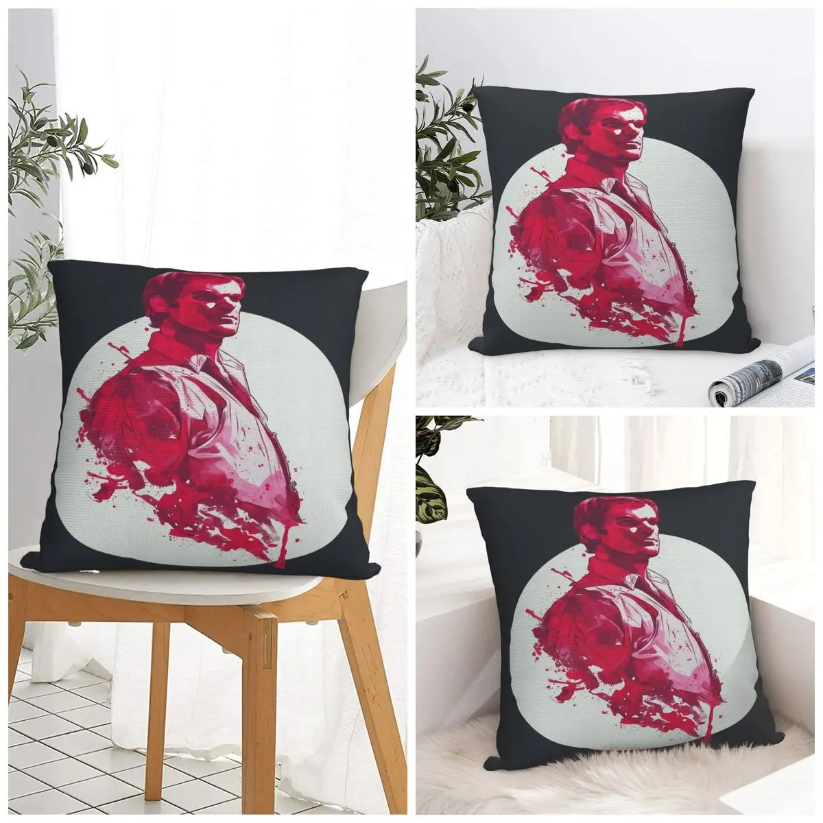 Pillow Case Dexter Morgan Soft Pillow Cover Cute Funny Cushion Cover Design Pillowcases For Sofa Bedroom Home Decor