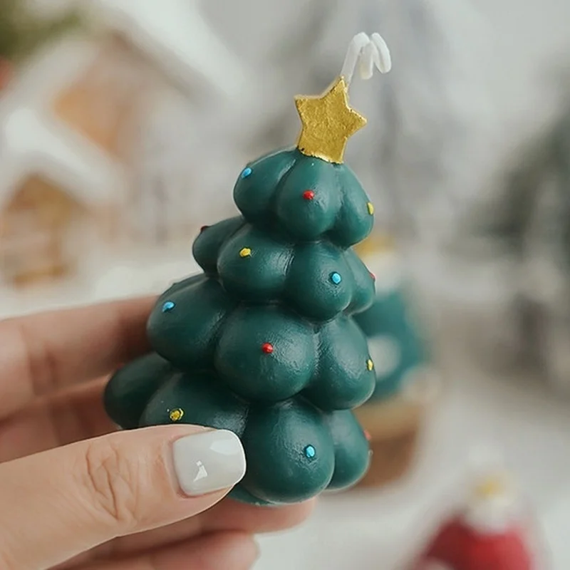 Nette Simulation Weihnachtsbaum Aromatherapie Kerzen Handgemachte Duft Mädchen Kreative Dekoration Ornamente Weihnachtsgeschenke