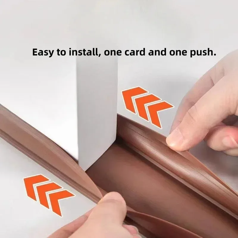 

1 шт., 1 м/39,37 дюйма, нижняя уплотнительная лента для двери, изоляционная лента для двери, уплотнение без клея, шерстяная полоса, звукоизоляционная лента для спальни