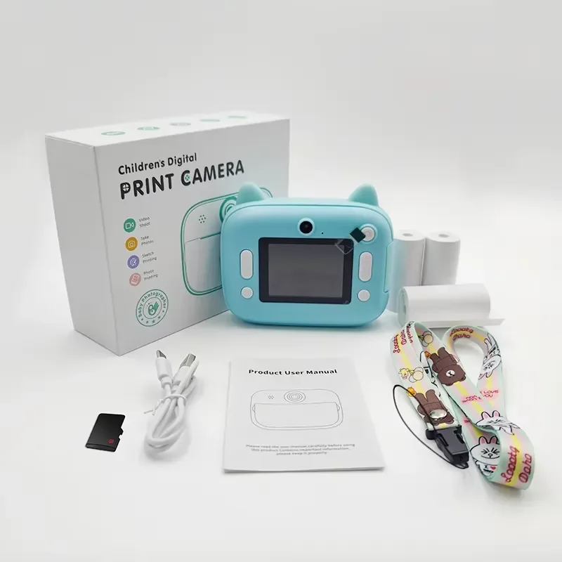 Portable 58mm Children's Thermal Camera Photo Printer Mini Printer for Gifts