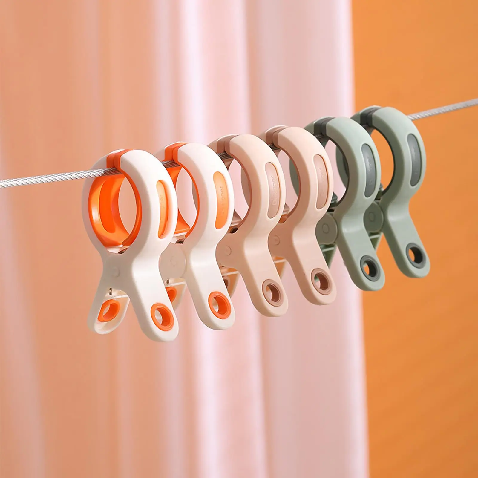 12 Pack Beach Towel Clips Reusable Large Windproof Clothes Pegs Plastic Strong Clothespins Laundry Tong for Blankets Coats Towel