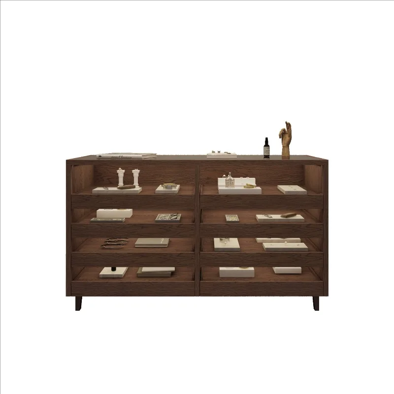 

Photo display cabinet, multi-layer display rack silver display cabinet