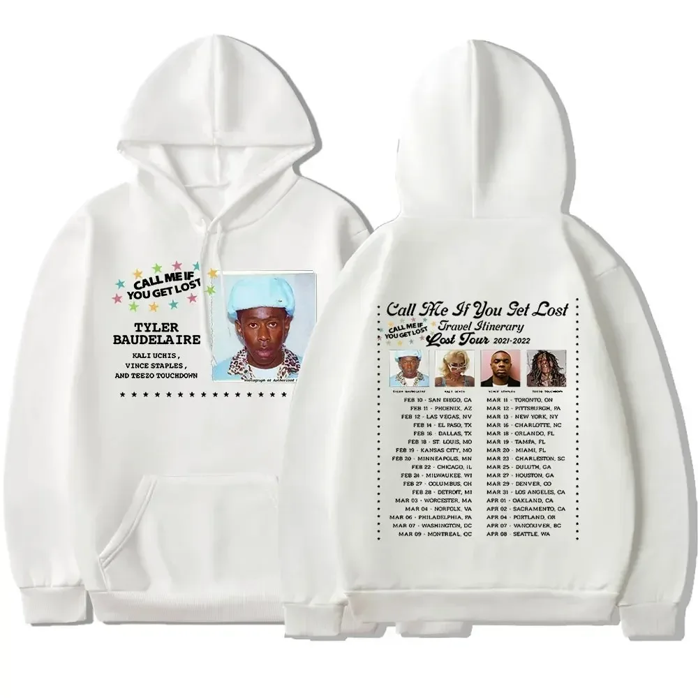 Call Me If You Get Lost Tour Hoodies Tyler The Creator Printed Streetwear Men Women Fashion Sweatshirts Oversized Hip Hop Hoodie