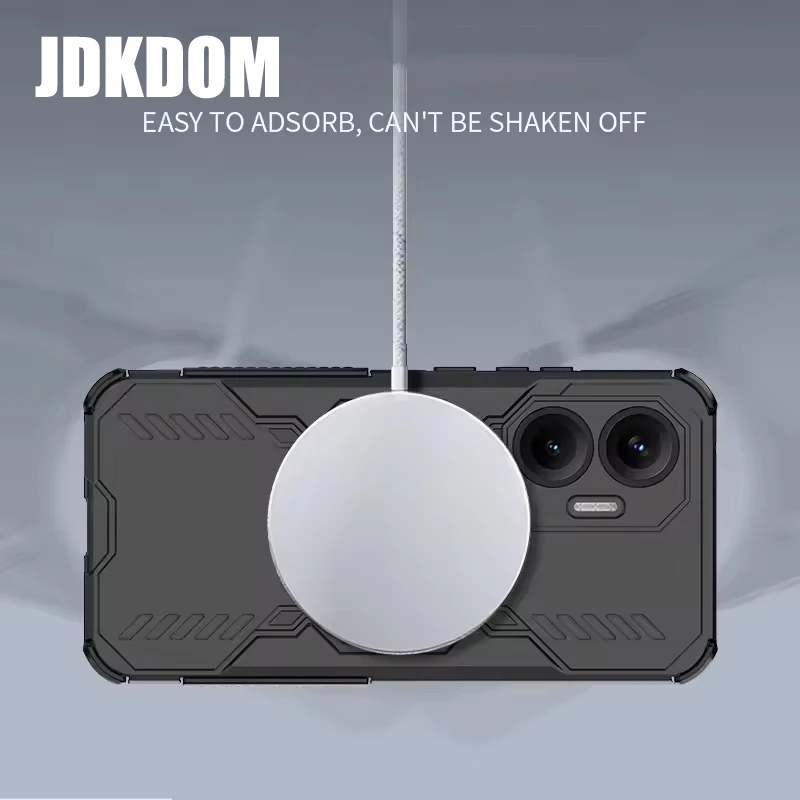 JDKDOM حافظة هاتف مغناطيسية مقاومة للصدمات لتبديد الحرارة لهاتف Xiaomi POCO X6 X7 F6 F7 Pro لهاتف Xiaomi POCO F7 Ultra C75 4G