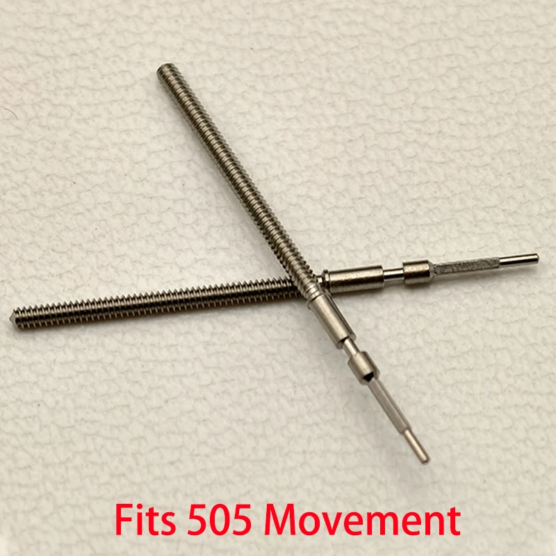 2pcs/4pcs 505 Watch Crown Stem Spare Parts Crown Watch Steel Stem Kit Fits 505 507 515 517 Automatic Mechanical Movement Stem