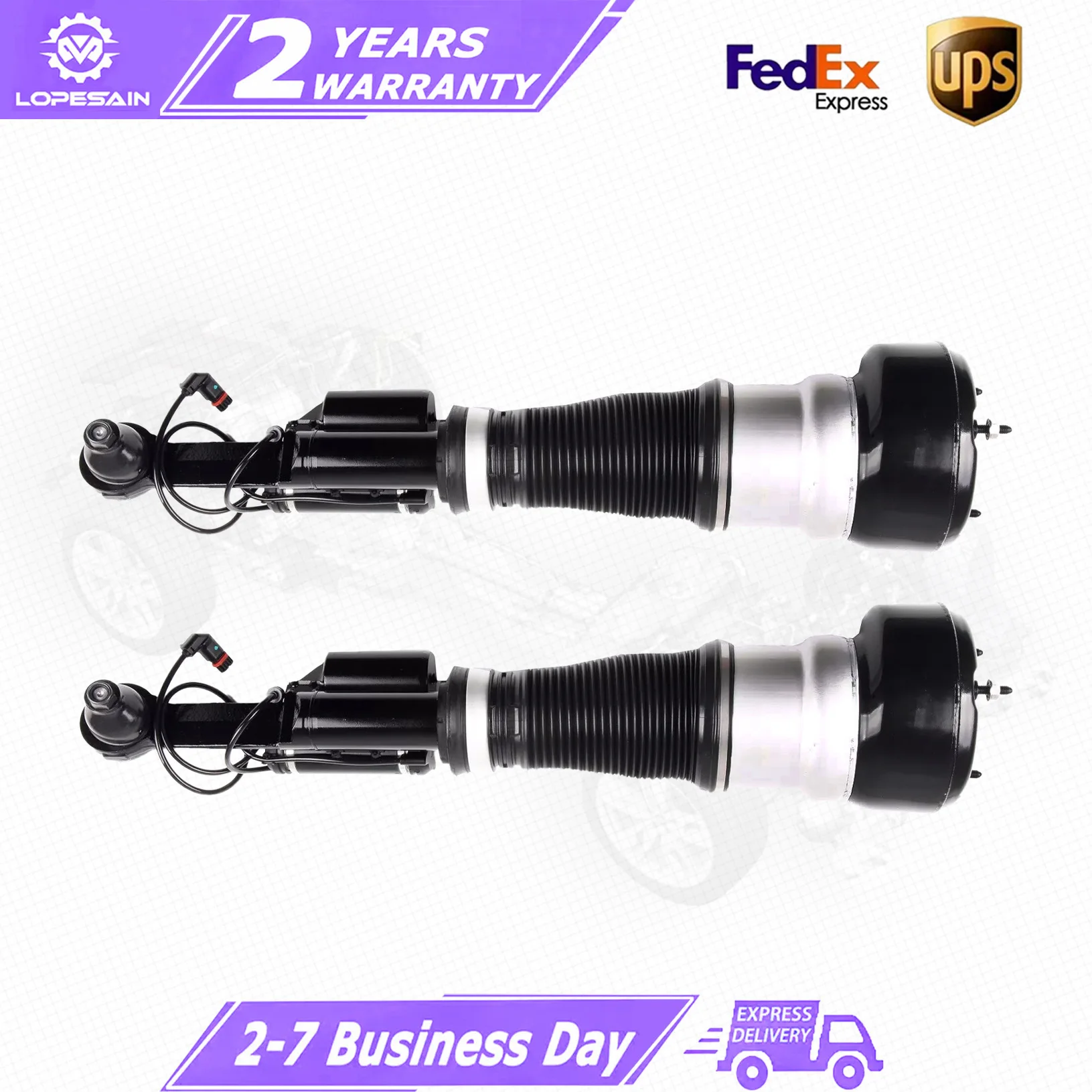 Pair For Front Right/Left Air Suspension Shock For 4Matic Mercedes Benz S Class W221 S350 S450 S500 S550 2213207413 2213200438