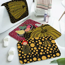 Yellow Dots Yayoi Kusama Floor Mat Bathroom Mat Kids Room Bedroom Decoration Balcony Anti-Slip Doormat Living Room Welcome Rug