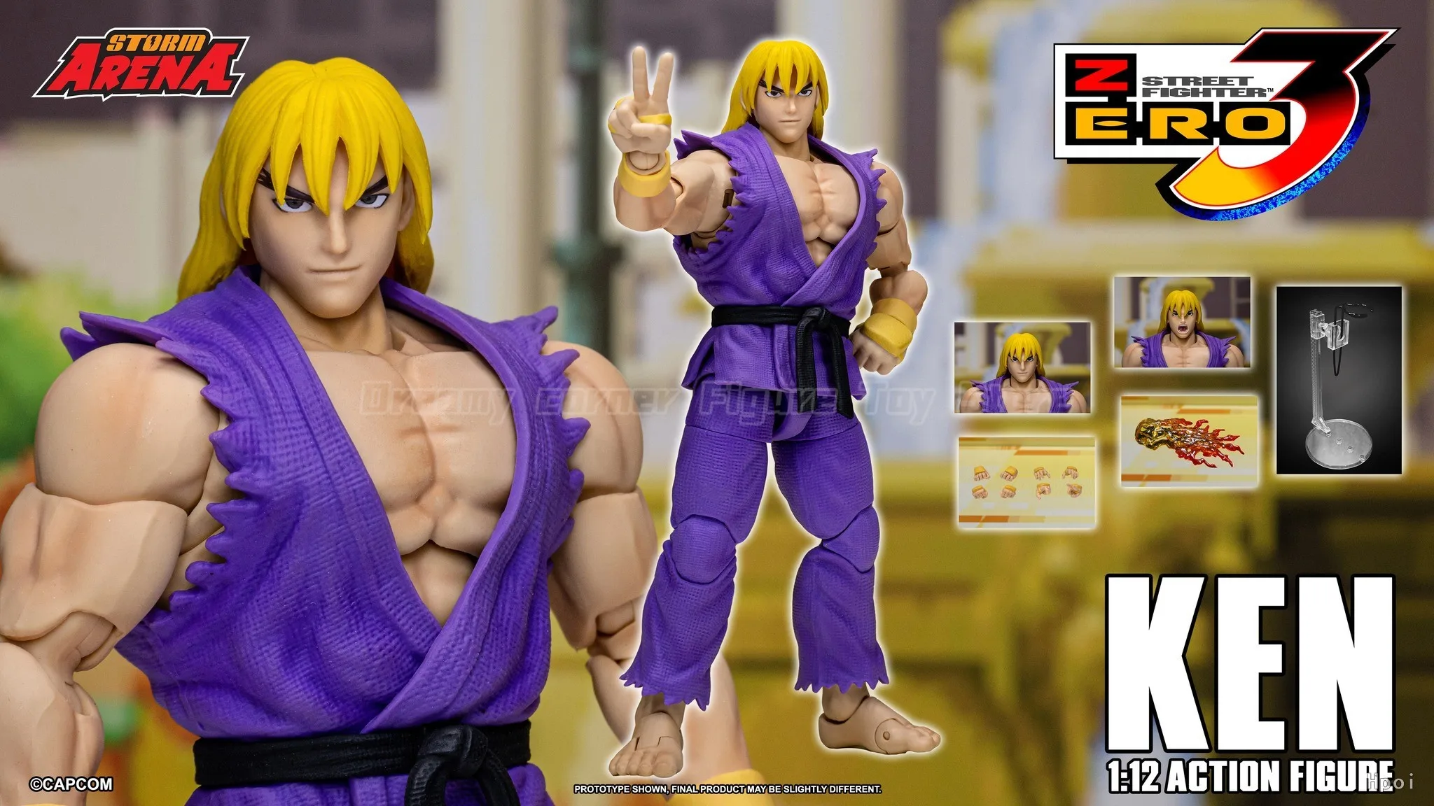 【Auf Lager】Original Storm Collectibles STORM ARENA Street Fighter Alpha 3 Ken Masters 1/12 Actionfigur Spielzeug Ornamente Sammlung