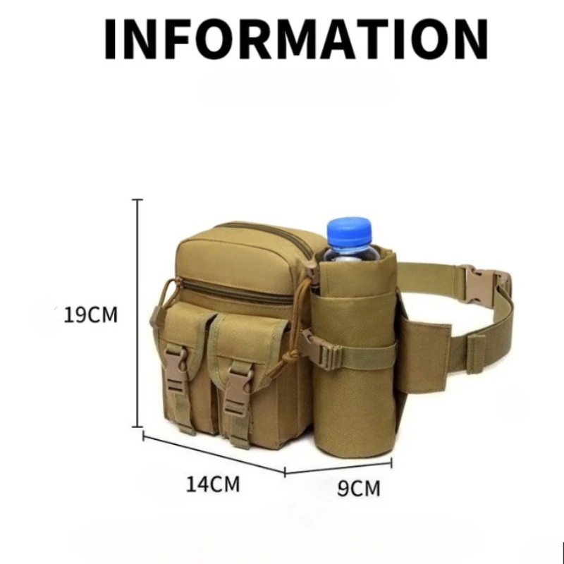 Outdoor Running Multi-functional Sports Waist Bag Hidden Water Bottle Waist Bag Close-fitting Walking Tactical Waist Bag view 4