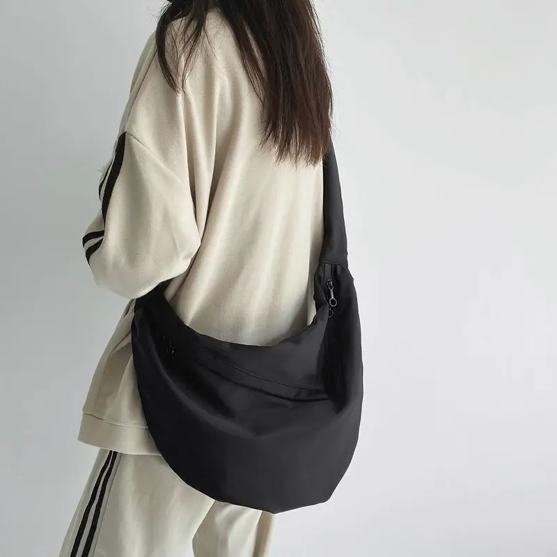 Work Crossbody Women Dumpling Black Class College Student Casual Single Shoulder Bag Backpack For Men ANI