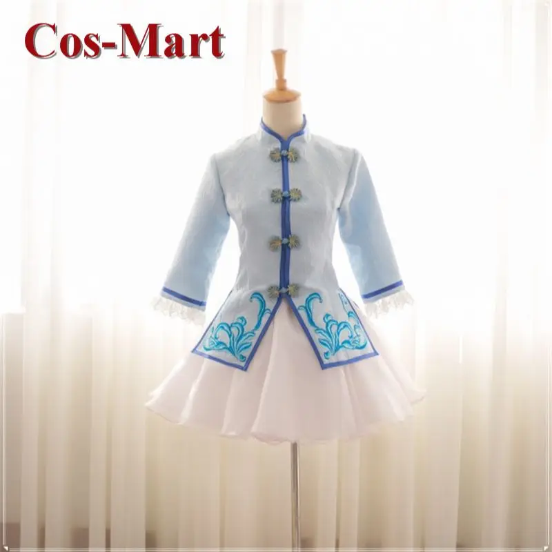 Cos-Mart Game Touhou Project Komeiji Satori Cosplay Costume Chinese Style Cheongsam Female Role Play Clothing Custom-Make