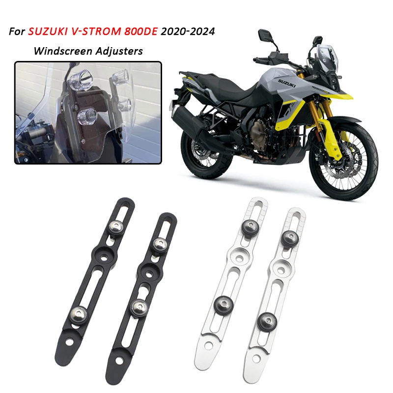 Ajuste para Suzuki v-strom 800DE DL800 DL 800 DE 2022 2023 2024 ajustadores de parabrisas de motocicleta CNC accesorios de soporte de parabrisas