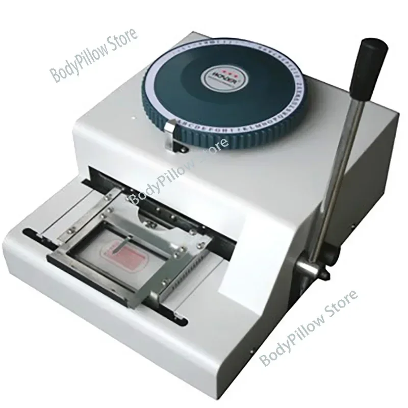 

Dog Tag Embosser Machine 52Code Characters Steel Embossing Machines Manual Stainless Steel Card Embossed Engraving