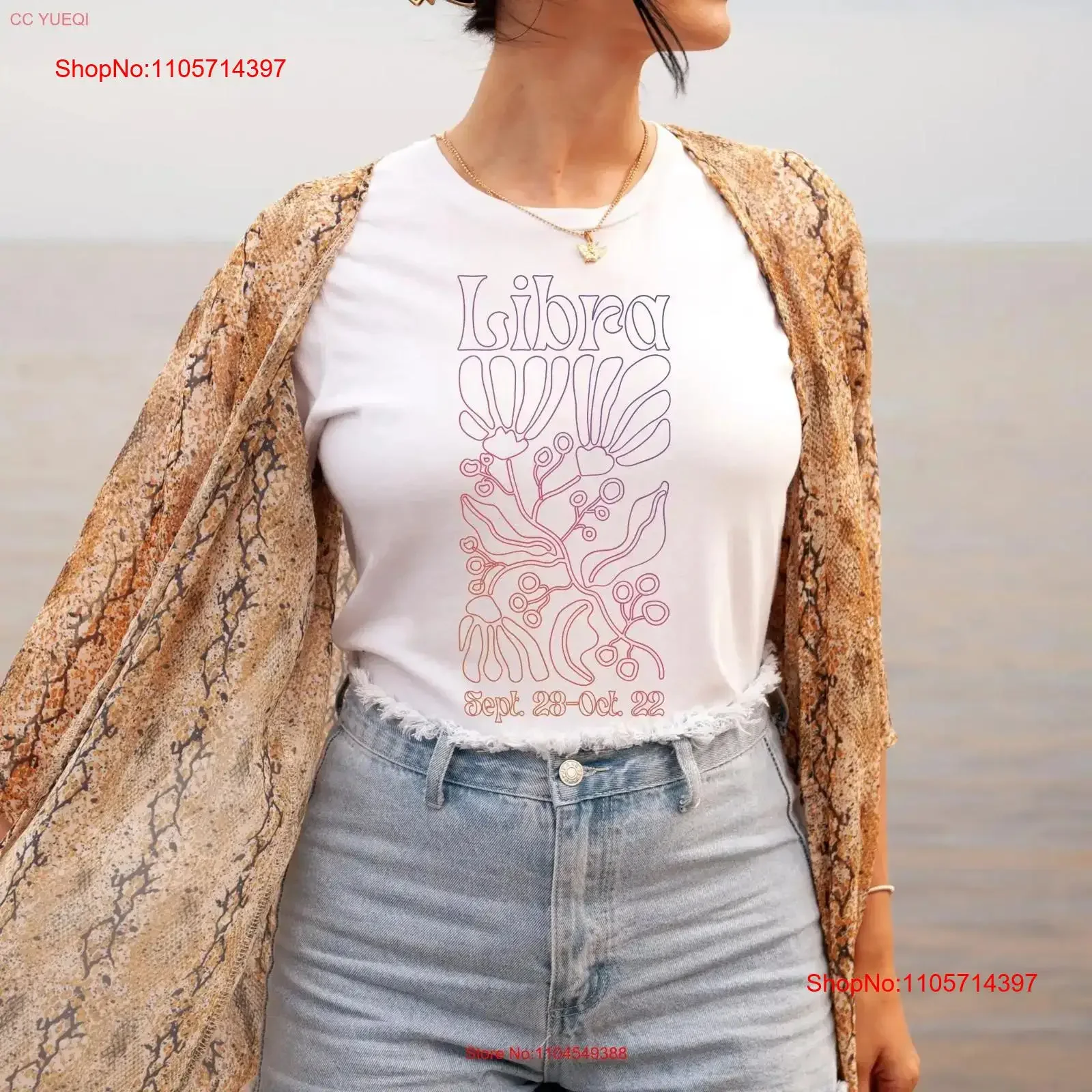 Libra Zodiac Sign T Shirt birthday tee gift astrology lover retro inspired vintage Washed Top For Everyday Wear Stretched