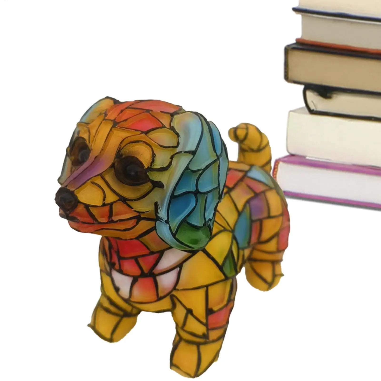 Lampu LED Corgis dan Lampu Pug Seri Anjing Seni Lampu Malam Resin Berwarna Lampu Malam Meja Prancis Dekorasi Meja Anjing Peliharaan Lucu