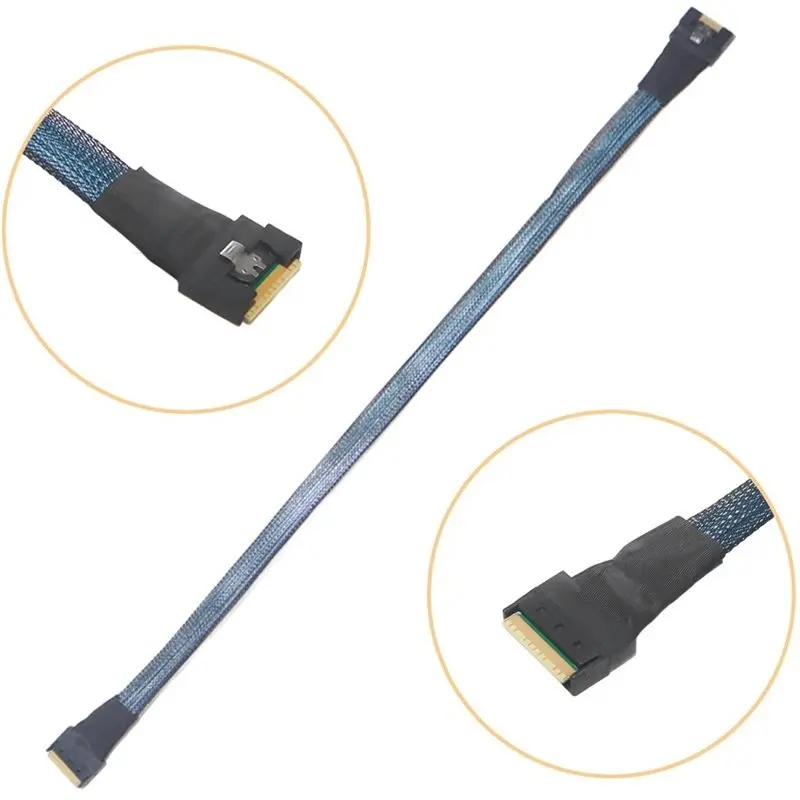 New Arrivals-High-Speed For Server Cable 8X 4.0 Anti Oblique Insertion Slimsas SFF-8654 8I To Slimsas 8I(SFF-8654) Cable Connect