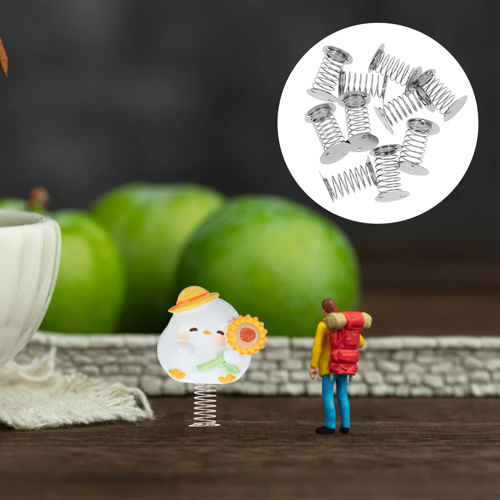 

10Pcs Heavy Duty Spring Base for Automotive Dashboard Ornament Shake Head Holder Lightweight Portable for Custom Car Decor