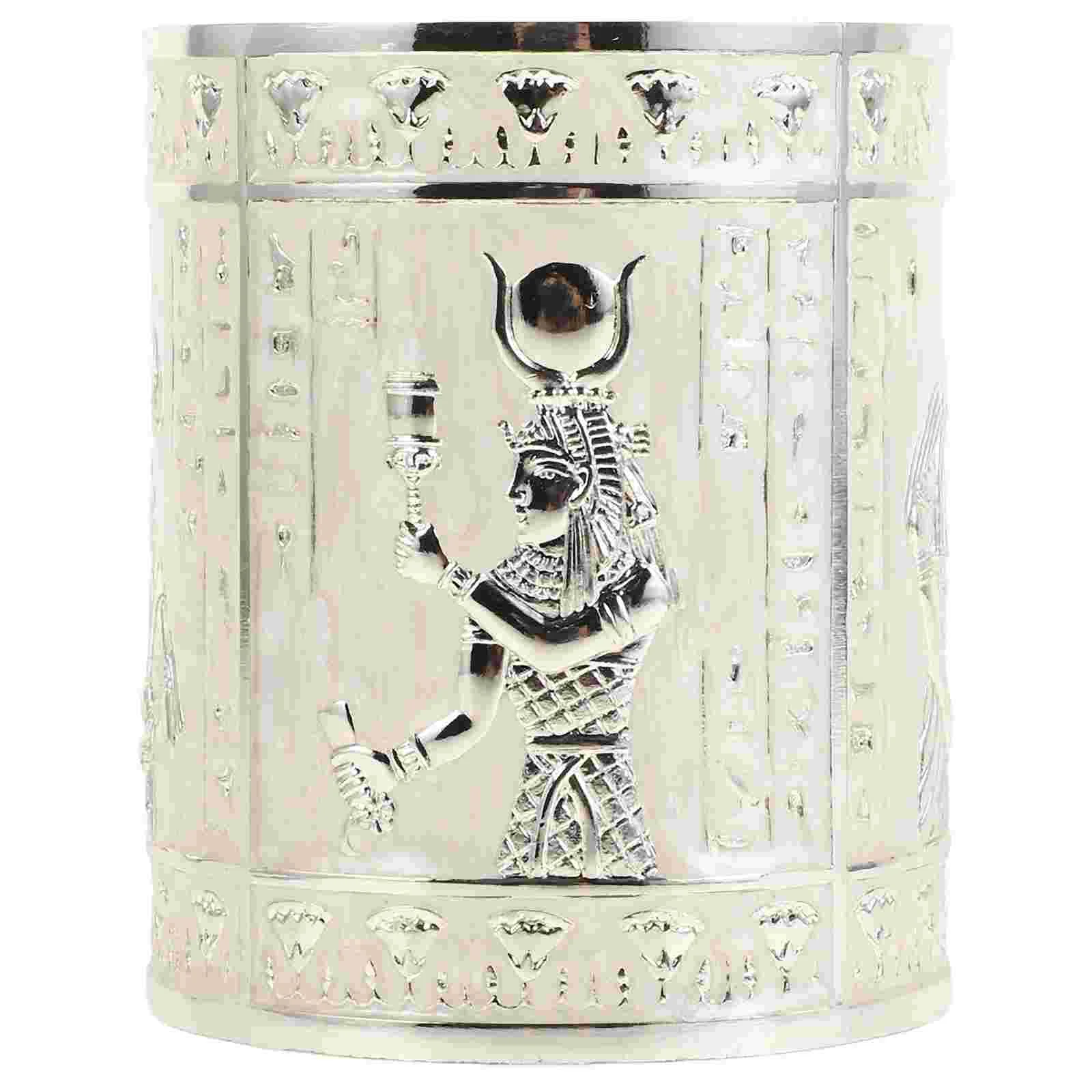 

Egyptian Idol Pencil Holder Cup Drawer Cute Pens Desk Organizer Holders Brush Containers Office