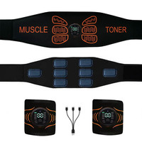 Smart Abdominal Toning Belt Muscle Toner Abs Trainer For Arm Leg Training Home Gym Fitness Massager
