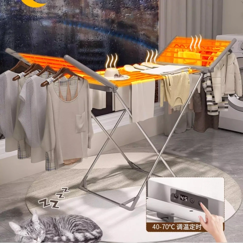 Electric Heated Drying Rack Foldable MultiFunction Dress Dryer Home Laundry Rack with Fast Drying Space Saving Garment Solution