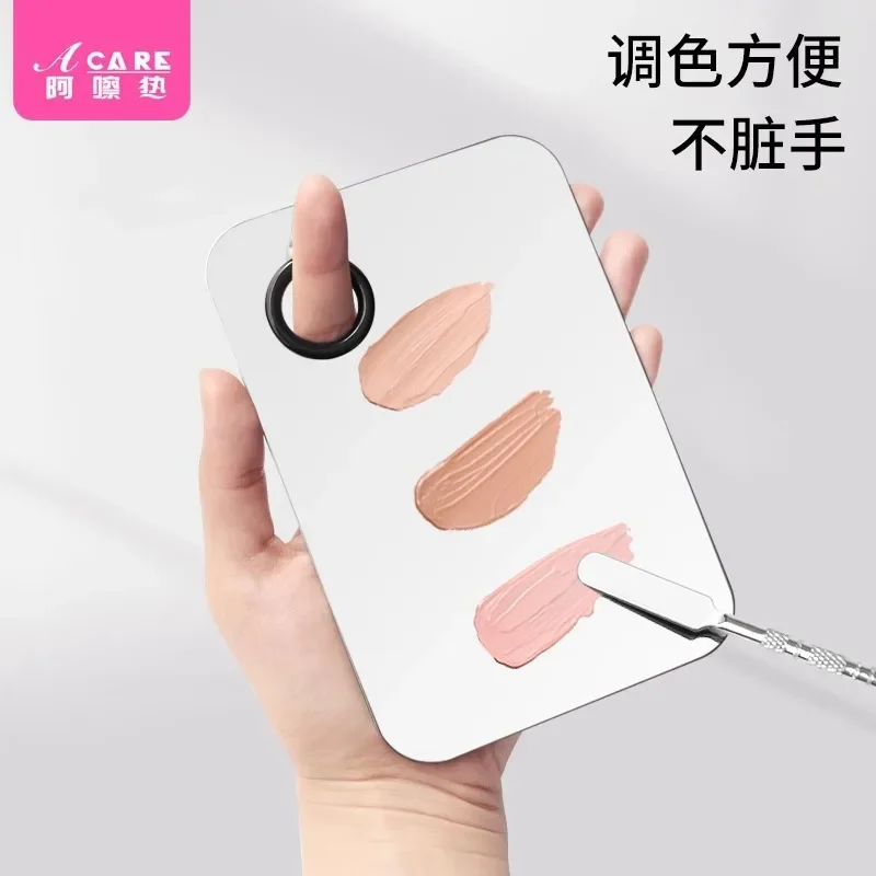 DX01/Palette/A1PQ3-Easy to Use Liquid Foundation Palette Nail Makeup Tuning Knife Stick Portable with Hole Makeup Artist