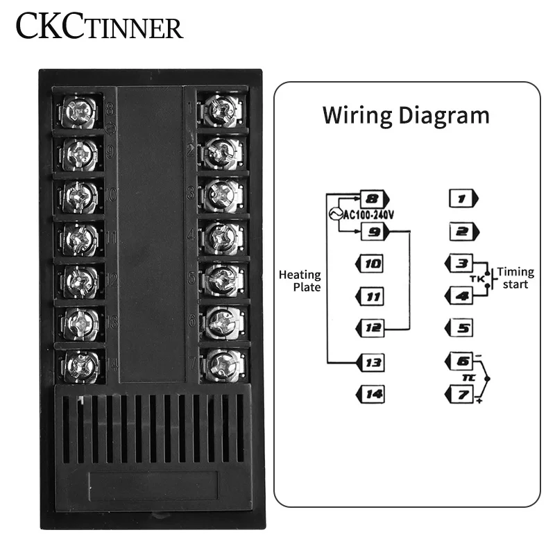 TC3-401T PID Temperature Controller Timer Thermometer Relay K-type 400℃ AC100~220V Integration Control Instrument Buzzer Alarm