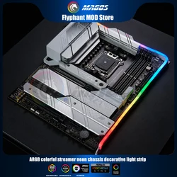 Phanteks ARGB Neon Light Strip 5V 3PIN LED Strip Combo Computer Case Decoration AURA 13mmx5.5mmx400mm X 2pcs