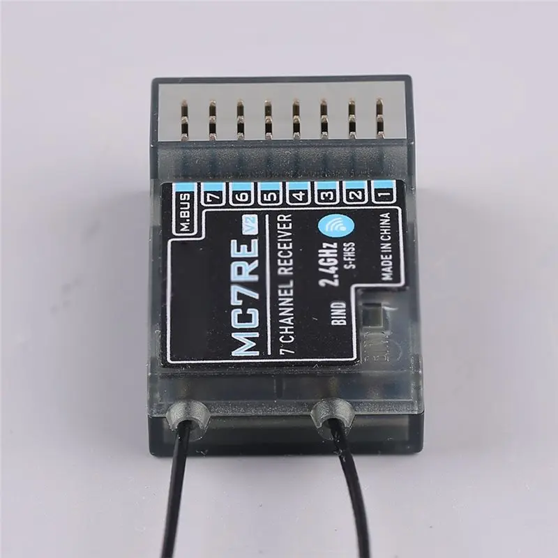 ABXE-Receiver MC7RE-V2 6-Channel 2.4Ghz For Model Aircraft For Mc6c/7/Mc8b Mini Remote Control Vehicle Vessel Parts