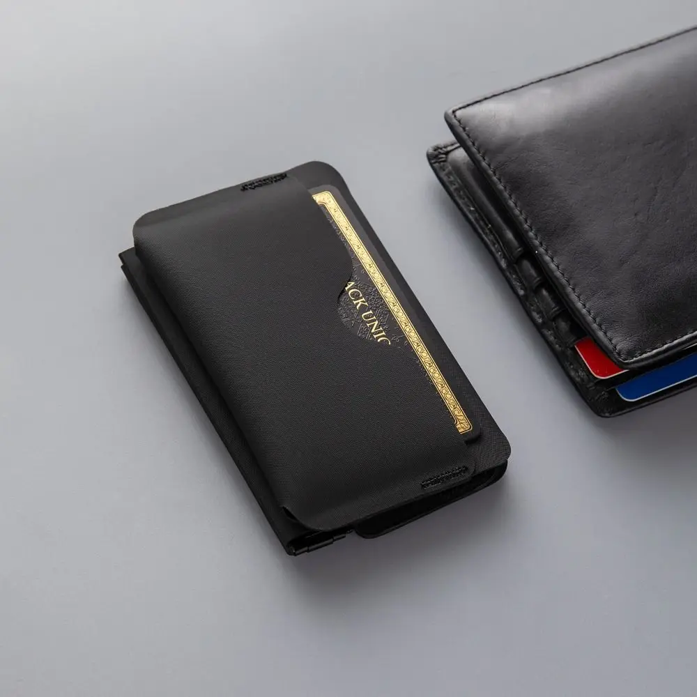 Ultra-Light Mini Folding Wallet Portable Magnetic Buckle ID Business Card Holder Compact Design Multifunctional