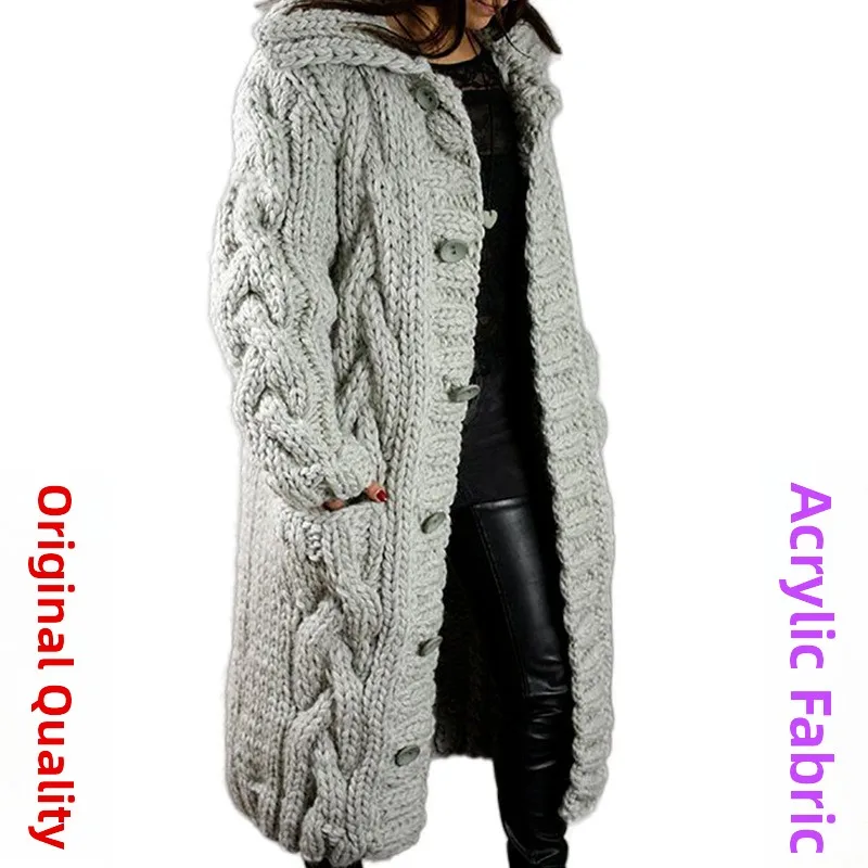 

Original Quali Singlebreasted Women Cardigan plus Size Long Sle Faionable Slim Fit Autumn Season Youthful Vitali Design