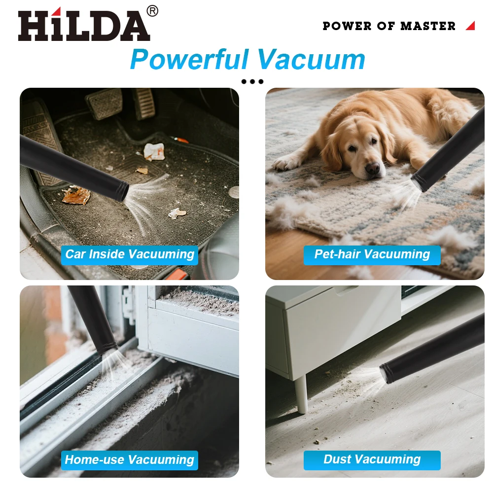 هيلدا منفاخ الهواء الكهربائي أدوات كهربائية لاسلكية حديقة مكنسة كهربائية مجمع الغبار الكمبيوتر المحمولة لبطارية ماكيتا #3