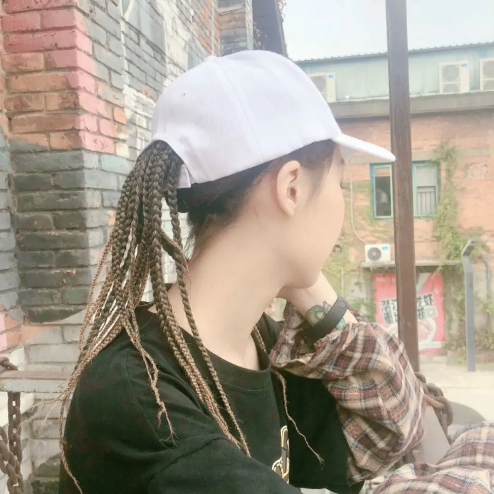 

Бейсболка-парик в стиле хип-хоп с дредами, синтетическими волосами и косами, для повседневной носки, с эффектом грязных волос, кепка-козырек от солнца