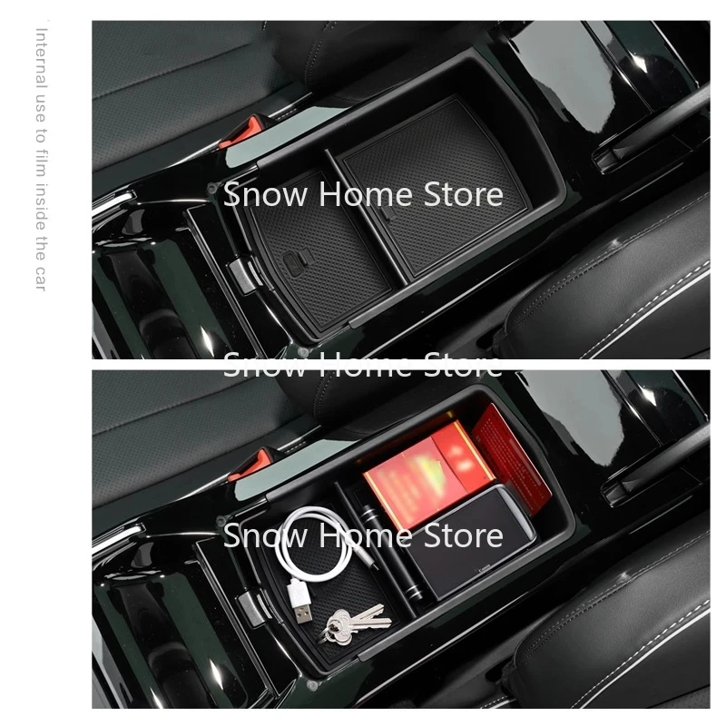 Car Console Armrest Container Storage Box Refit for Volkswagen ID.4 ID4 ID 4 CROZZ ID.6 Car Interior Modification Accessories