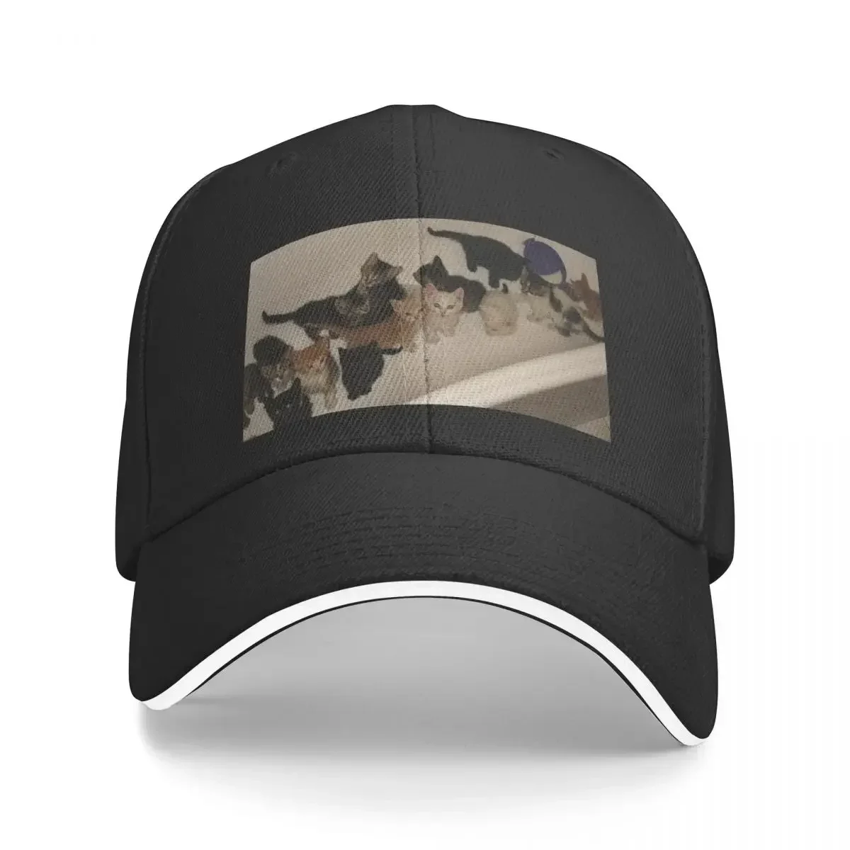 

Kitten bath Baseball Cap Hat Beach Mens Caps Women's