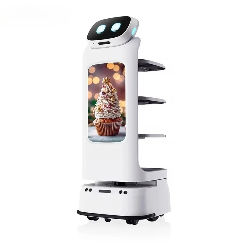 Uwan مطعم روبوت النادل خدمة النادل روبوت المطاعم النادل السيارات تخدم مطعم روبوت توصيل الطعام #4