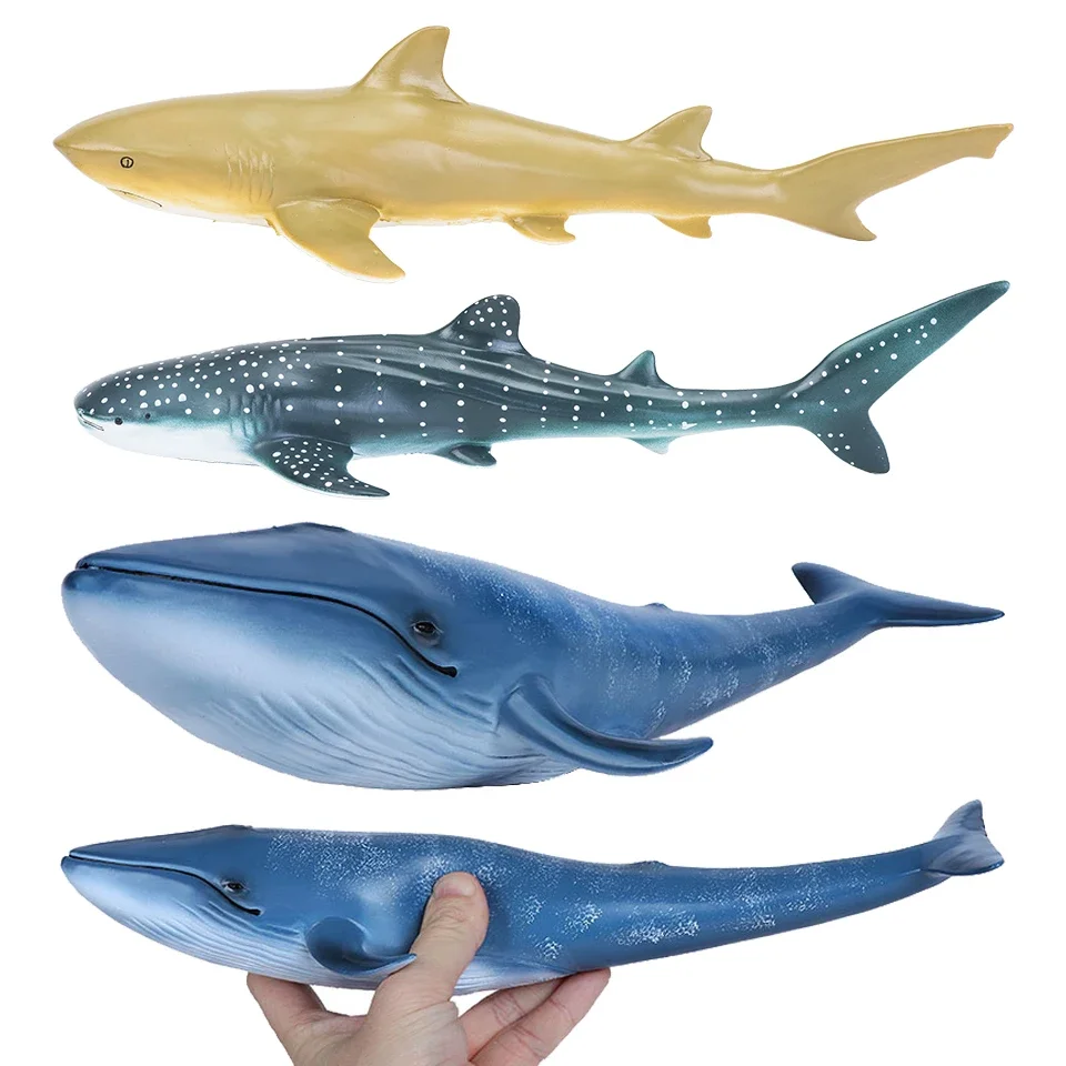 

Big Size Soft Rubber Sea Life Simulation Action Figure Animal Model Toys for Children Kids Whale Figures Collection Educational