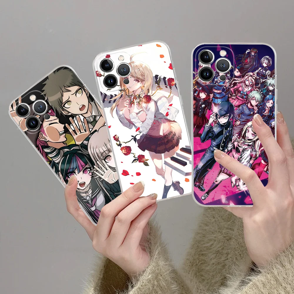 Anime Game D-Danganronpa Phone Case Silicone Soft for iphone 16 15 14 13 12 11 Pro Mini XS MAX Plus X Cover