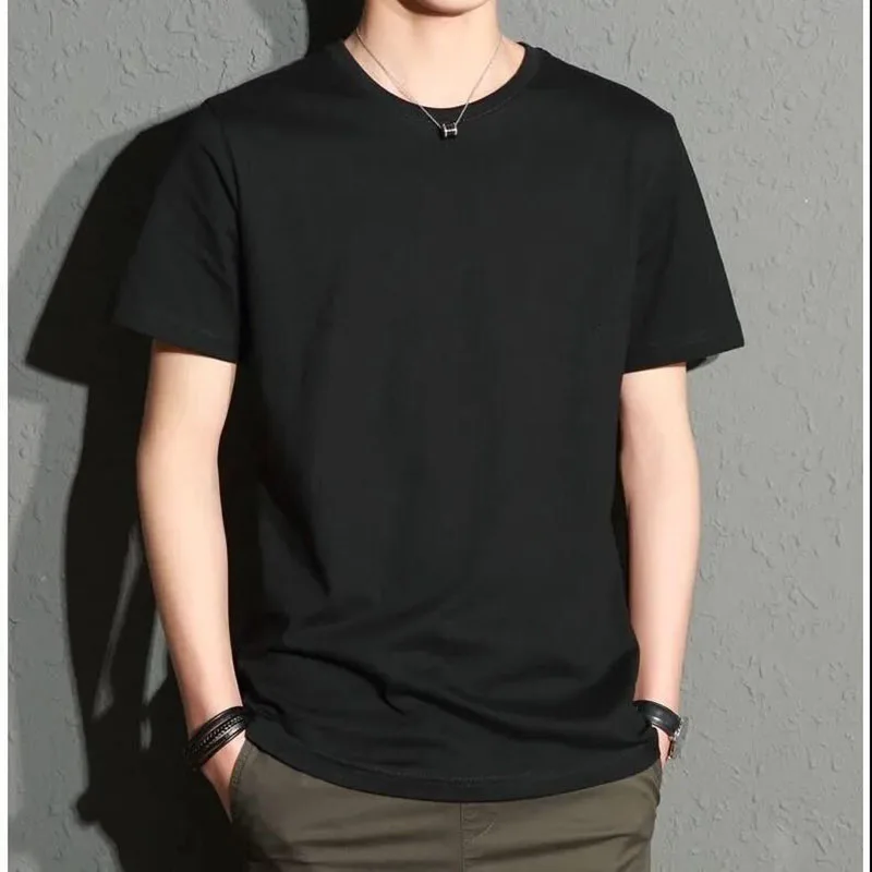 2021 Summer 100% Cotton Men T Shirt For Men and Women White Black Gray Short Sleeve Casual Man's t-shirt Tops Tee Wholesale