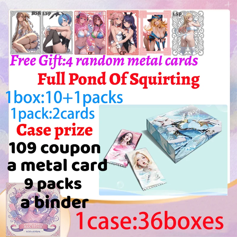 

2025 Newest Full Pond Of Squirting Goddess Card Hobby Collectible Waifu Card Game Doujin CCG Booste Box Toy Gifts