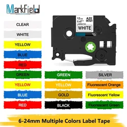 Cinta de etiquetas Compatible con Brother, 12mm, 9mm, 18mm, tze231, tze241, Ptouch PTH110, H107, P710BT, H105, E550W