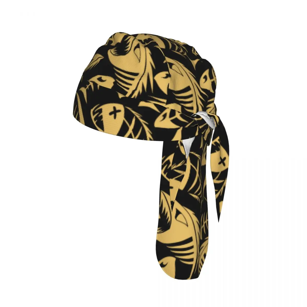 

Quick-drying Cycling Cap Breathable Wicking Bandana Golden Fish Skeletons Outdoor Running Hiking Bicycle Headwear