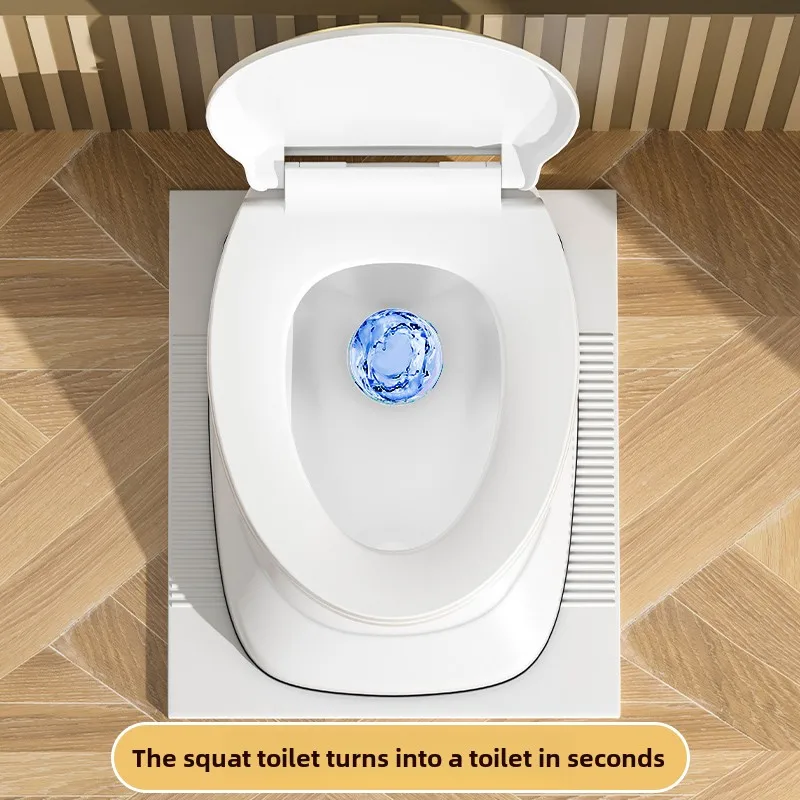 Plastic Pregnant Women's lavatory Seat Odor-blocking Portable Toilet Anti-topple  Squatting bathroom Stable Elderly Toilets Seat image 5