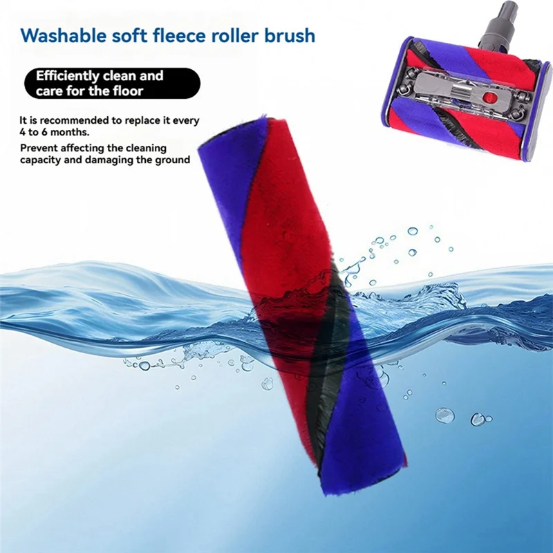 A76G-2PCS الفرشاة الرئيسية لدايسون SV19 Omni-Glide/SV21 مايكرو مكنسة كهربائية فرشاة دوارة لينة المخملية فرشاة دوارة استبدال