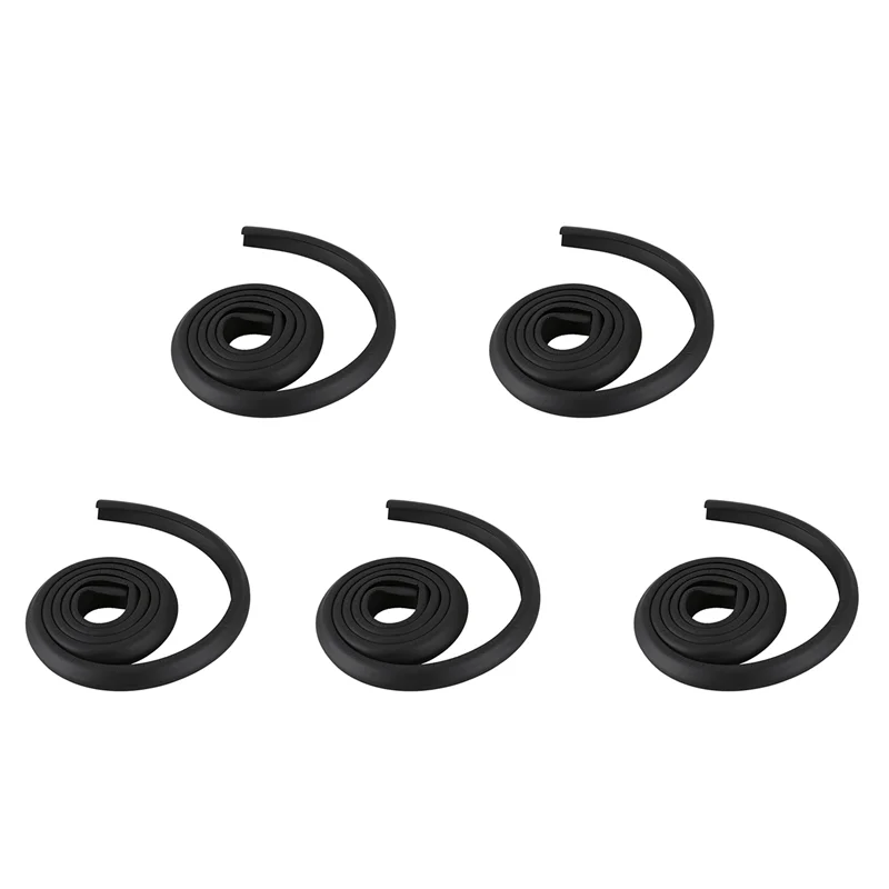 

X18A-5X 2M Children Protection Table Guard Strip Baby Safety Glass Edge Furniture Horror Crash Bar Corner Foam (Black )