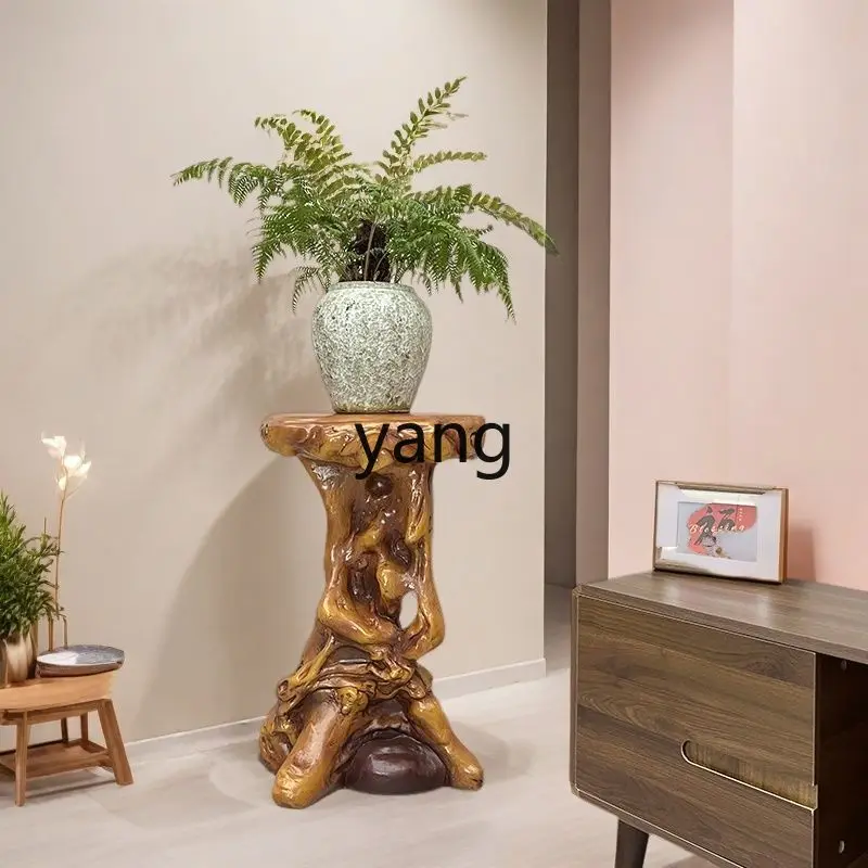

LH Chinese-style household indoor flower stand balcony living room floor rack green plant flower table