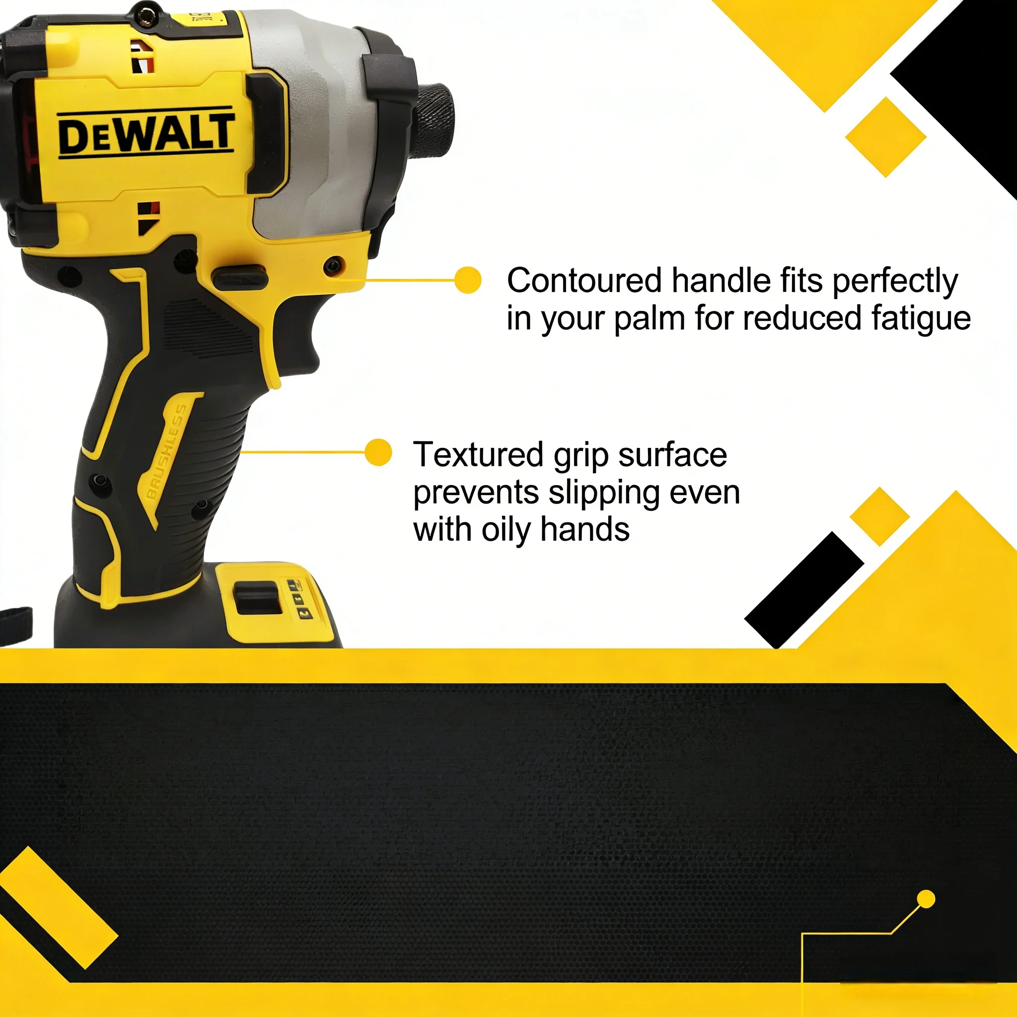 DEWALT DCFNEW850 20V MAX Brushless Cordless Impact Driver, High Torque Rechargeable Electric Screwdriver, Handheld Power Too